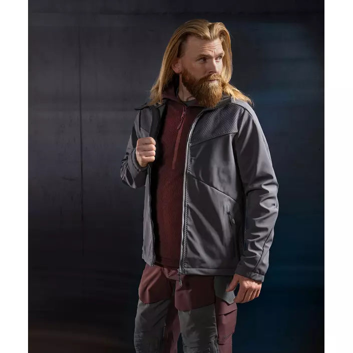 Mascot Customized softshelljacka, Sten grå, large image number 1