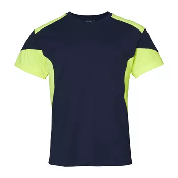 Top Swede T-Shirt 210, Navy/Hi-Vis Gelb