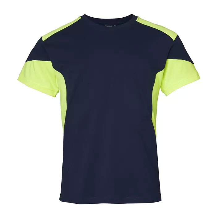 Top Swede T-shirt 210, Navy/Hi-Vis gul, large image number 0