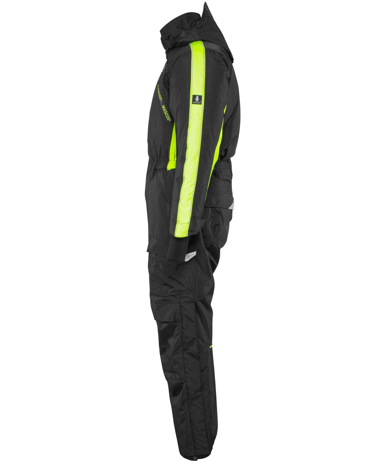 Mascot Hardwear thermal coverall, Black/Hi-Vis Yellow, large image number 2