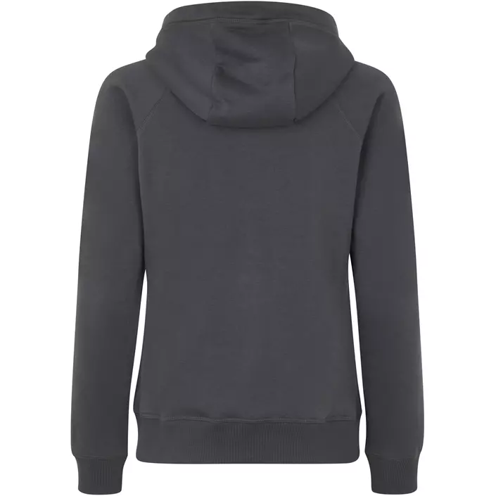 ID women's hoodie with full zipper, Charcoal, large image number 1