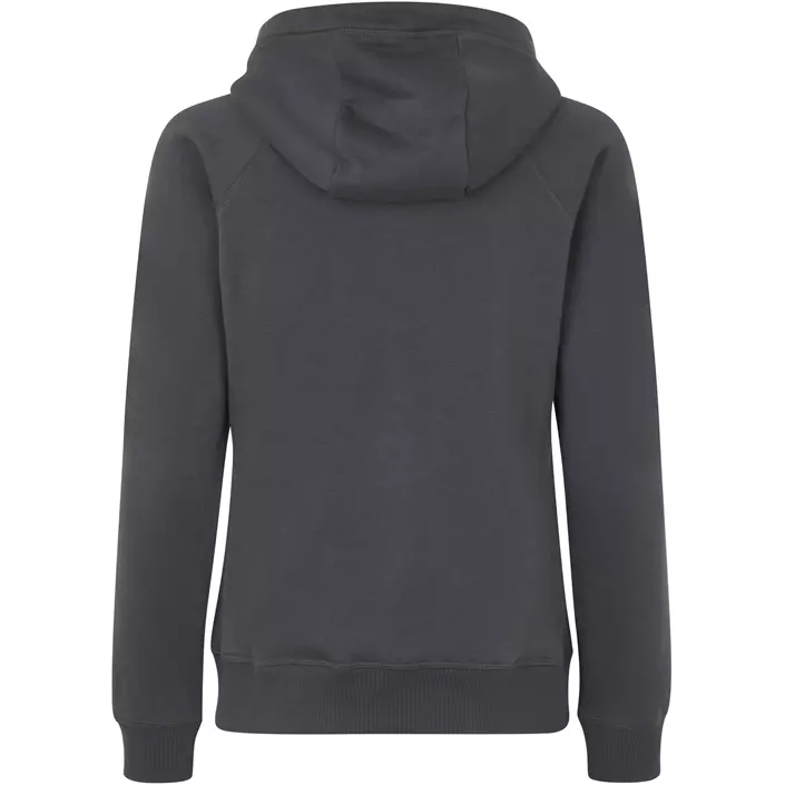 ID women's hoodie with full zipper, Charcoal, large image number 1