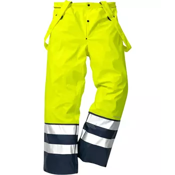 Fristads rain trousers 2625, Hi-vis Yellow/Marine