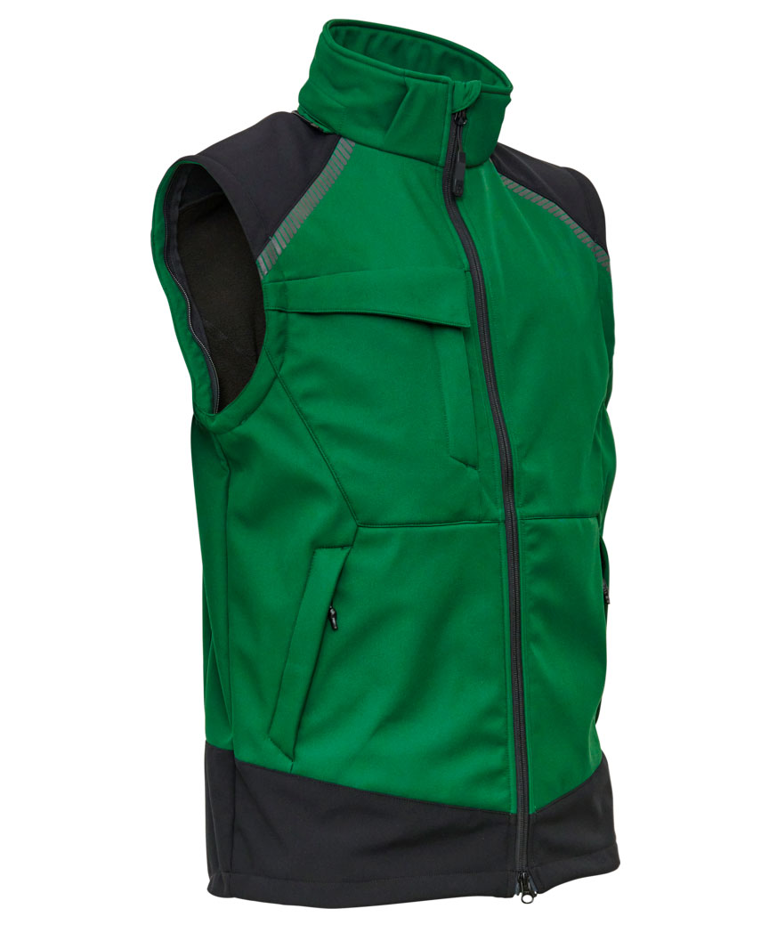 ELKA Working Xtreme 2-in-1 softshell jacket, Green/Black, large image number 2