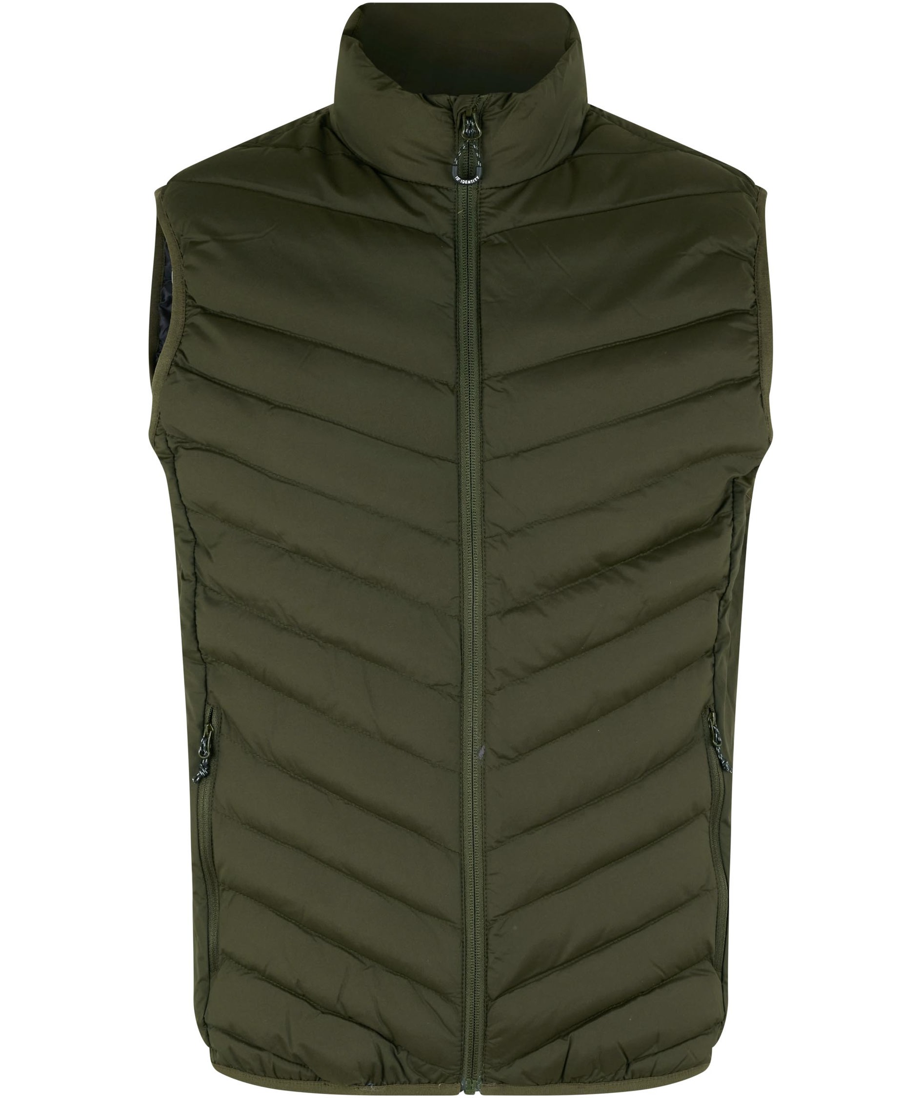 ID Stretch quilted vest, Olive Green, Olive Green, swatch