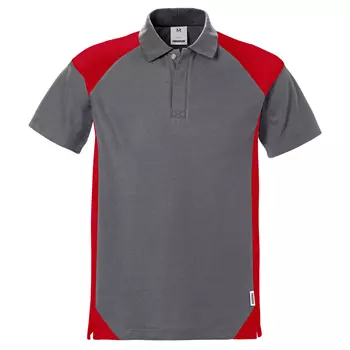 Fristads polo shirt, Grey/Red