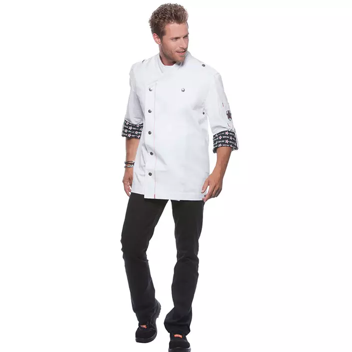 Karlowsky ROCK CHEF® RCJM 2 kokkejakke, Hvit, large image number 2