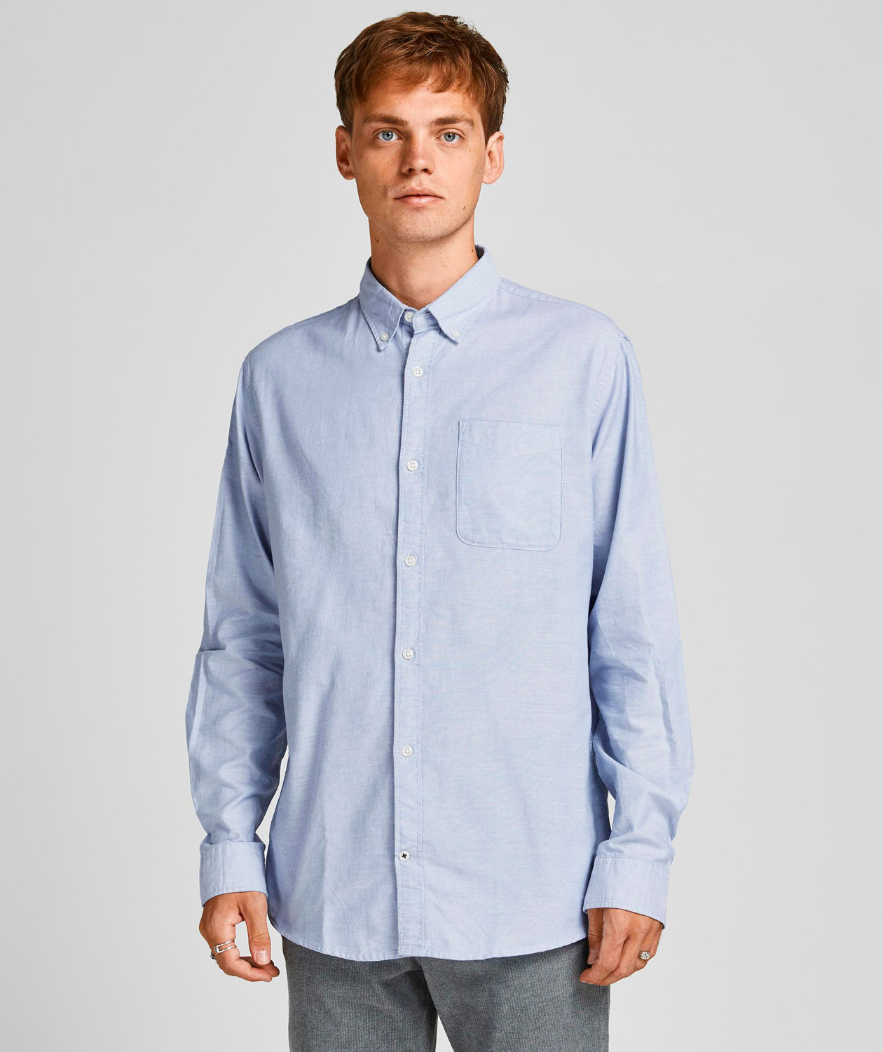 Jack & Jones JJEOXFORD Slim fit shirt, Cashmere Blue