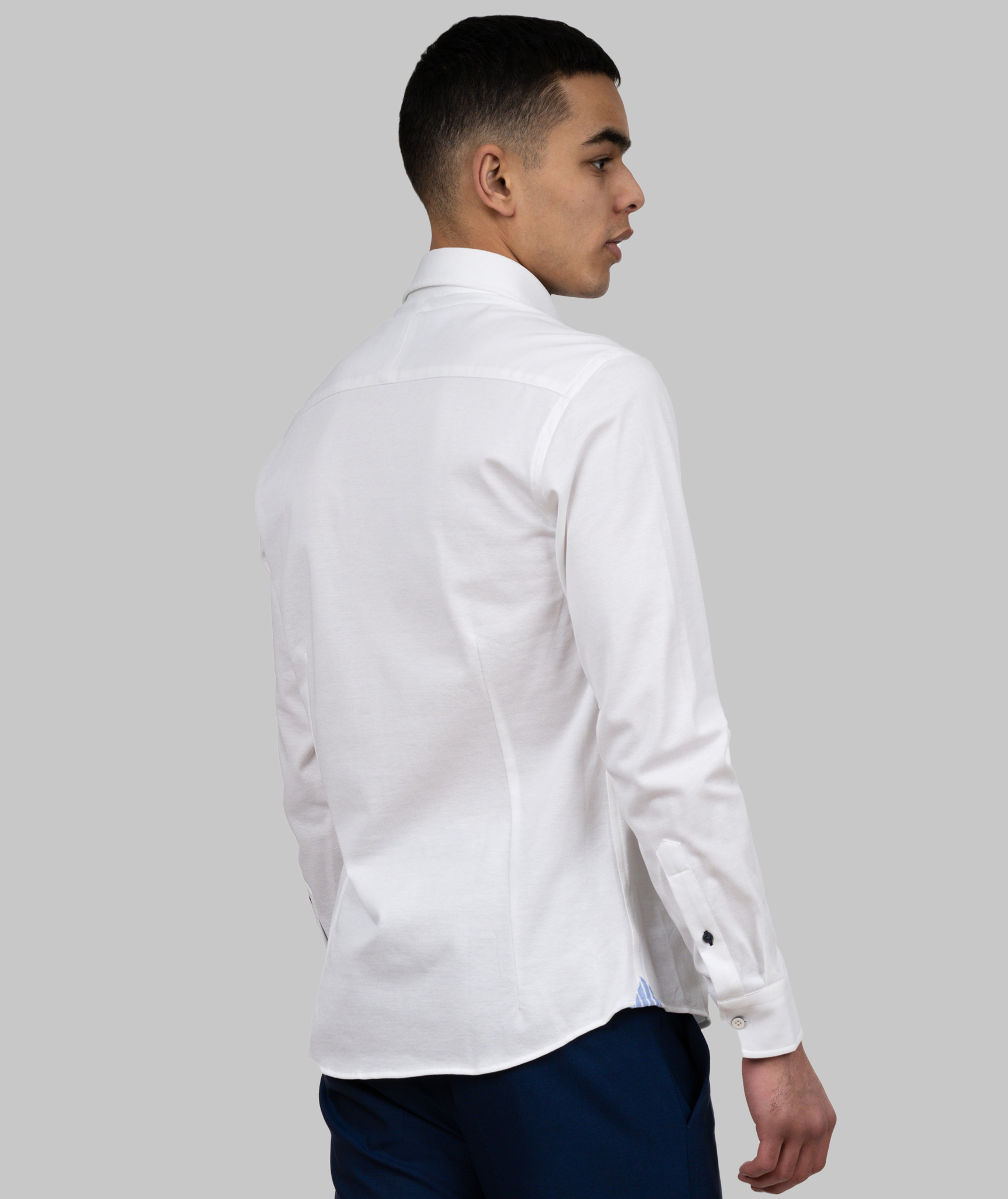 J. Harvest & Frost Indigo Bow 34 slim fit shirt, White, large image number 3