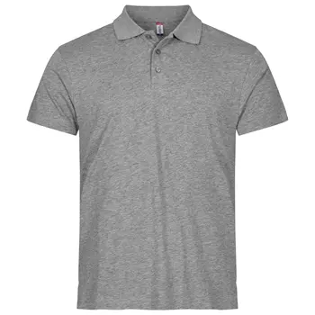 Clique Single Jersey Polo T-shirt, Grey melange 