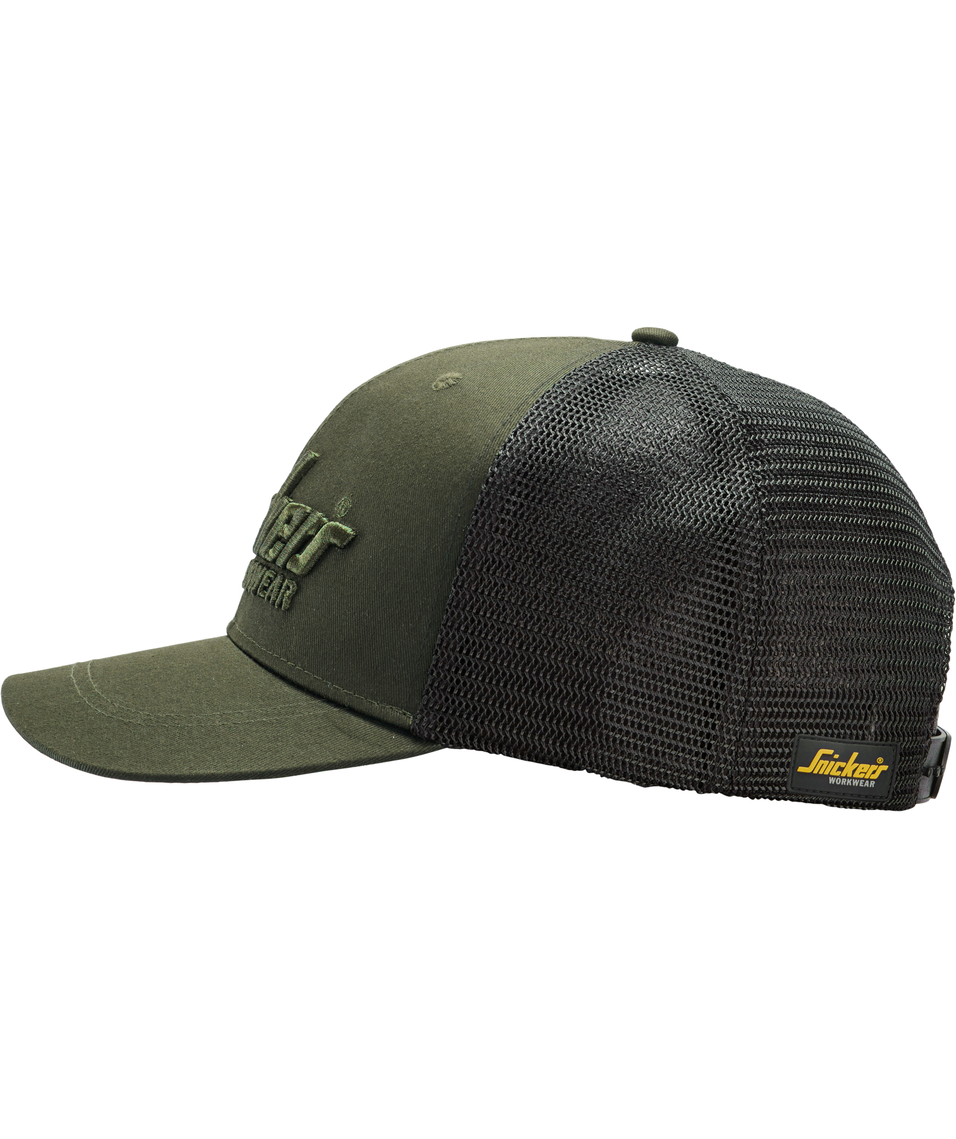 Snickers Trucker keps 9001, Khaki Green/Black, Khaki Green/Black, large image number 3