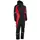 Elka Working Xtreme women's winter coveralls, Black/Red, Black/Red, swatch