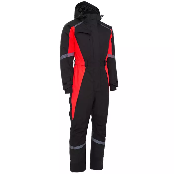 Elka Working Xtreme women's winter coveralls, Black/Red, large image number 0
