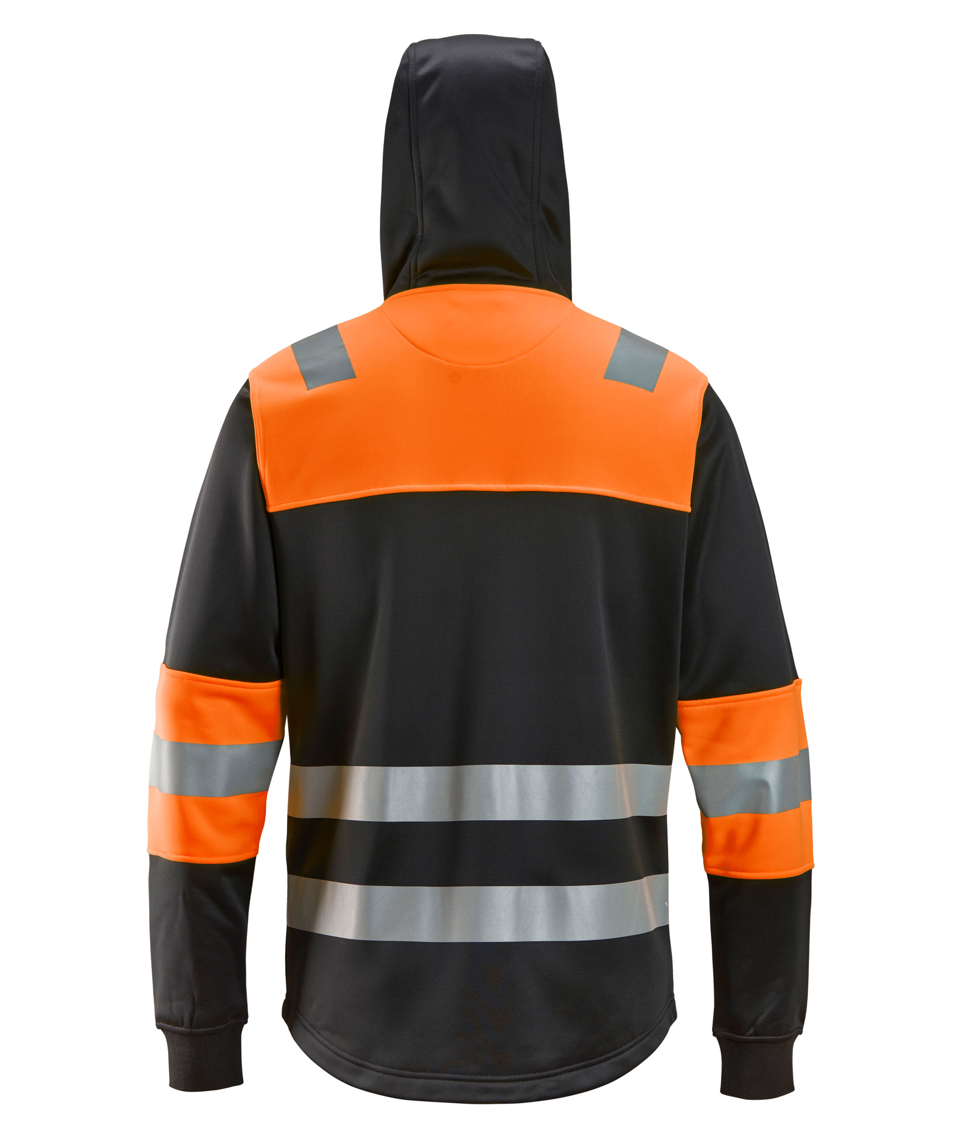 Snickers hoodie 8038, Black/Hi-vis Orange