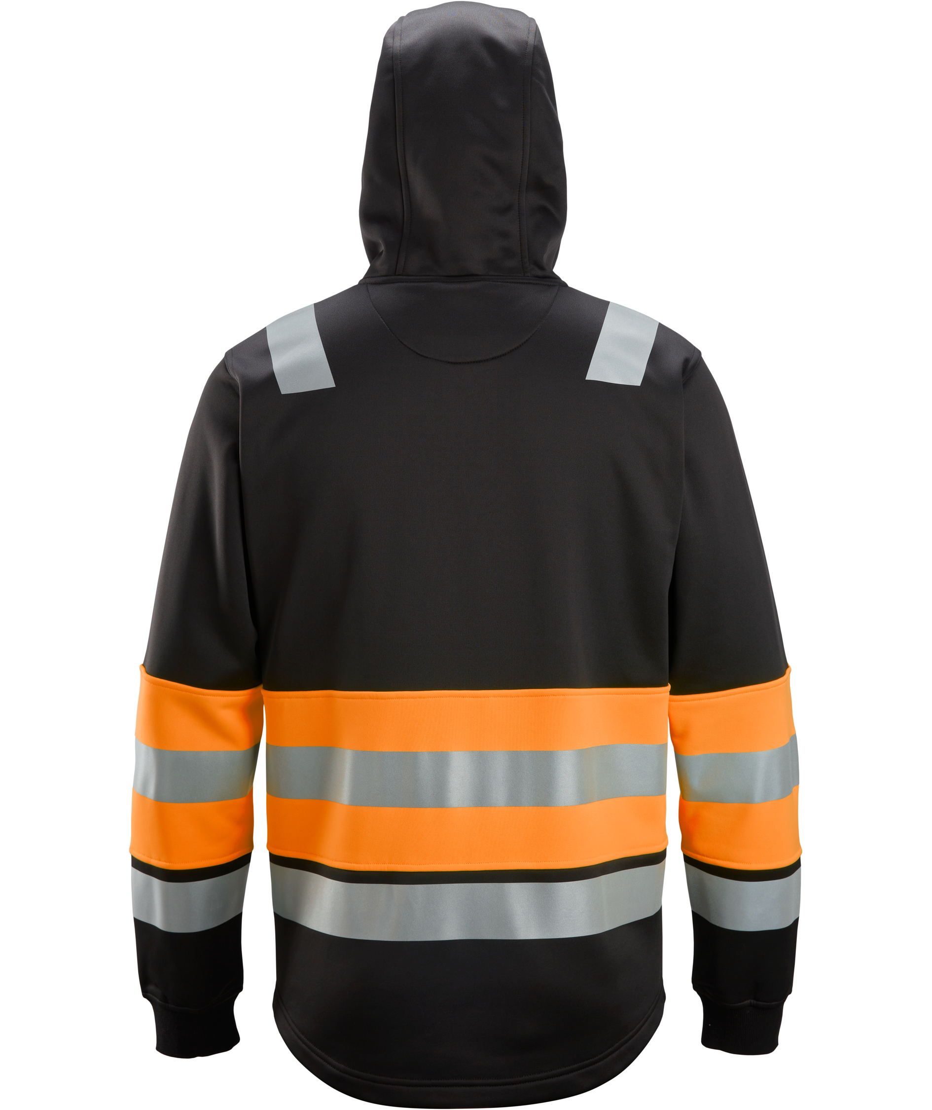 Snickers hoodie 8038, Svart/Hi-vis Orange