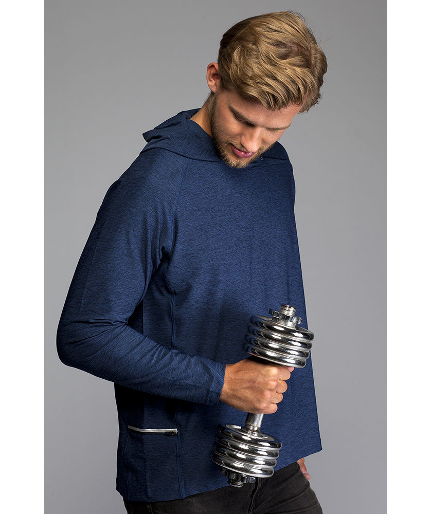 Pitch Stone hoodie, Navy melange, large image number 2