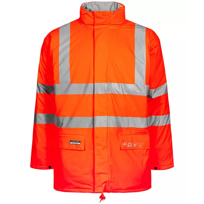 Lyngsøe Multinorm winter jacket, Hi-vis Orange, large image number 0