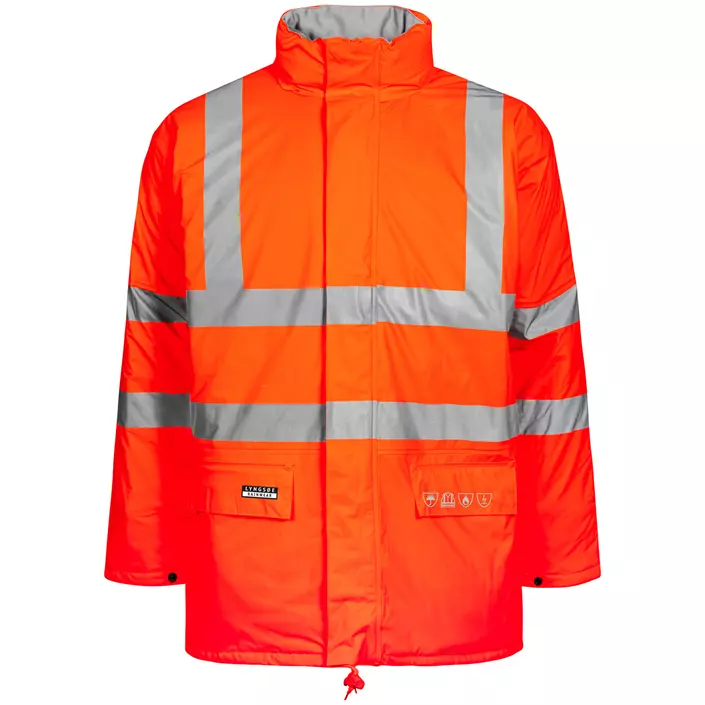 Lyngsøe Multinorm winter jacket, Hi-vis Orange, large image number 0