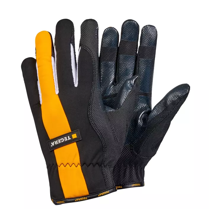 Tegera 9102 work gloves, Black/Yellow, large image number 0