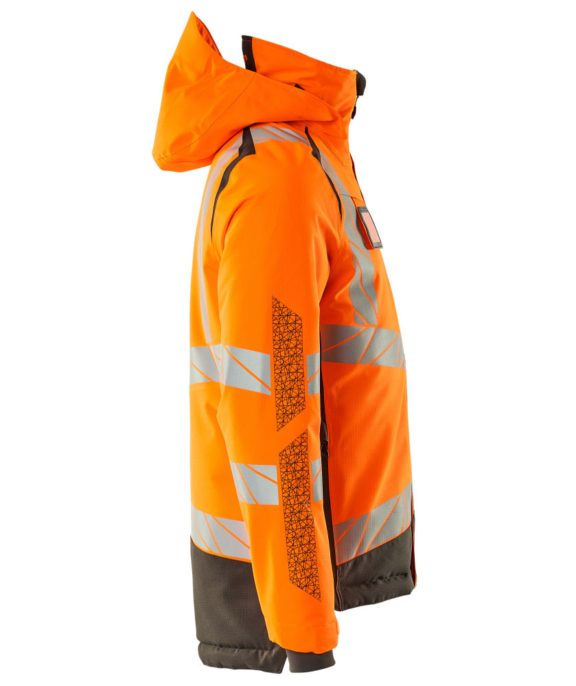 Mascot Accelerate Safe vinterjakke, Hi-vis Orange/M&oslash;rk antracit, large image number 2