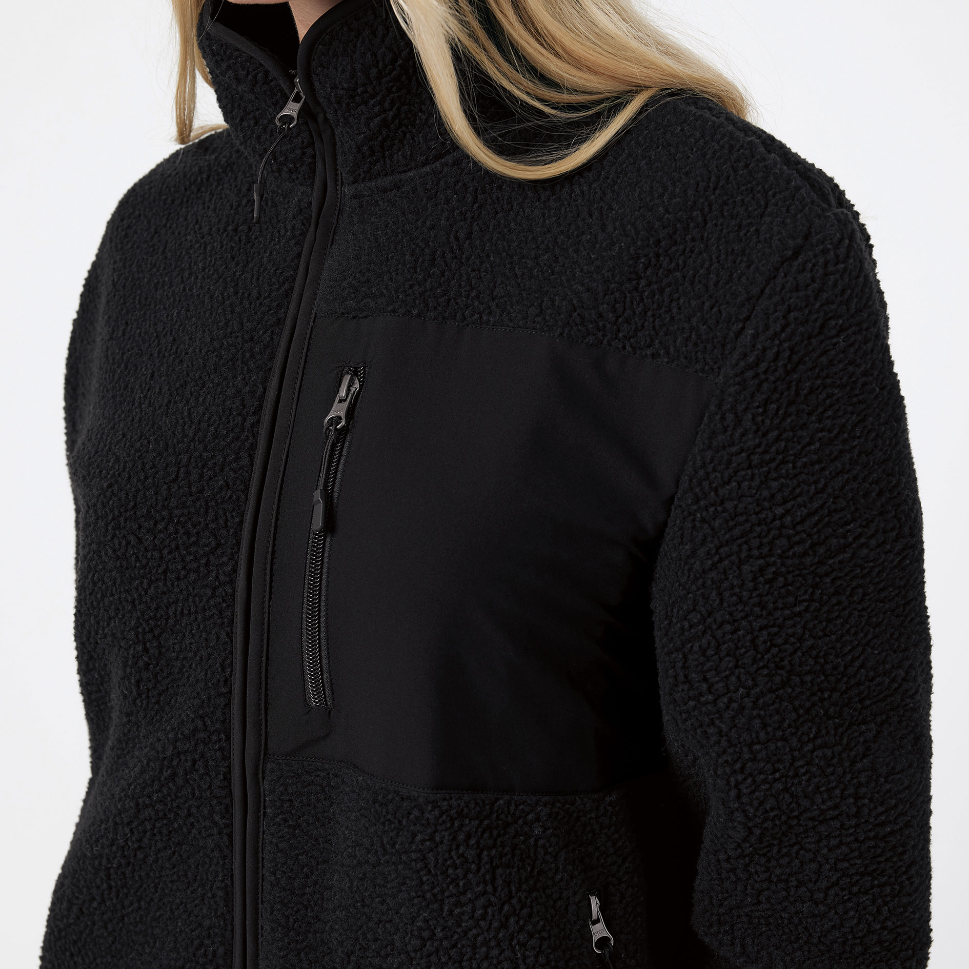 Iqoniq Diran pile fleece jacket, Black, large image number 6
