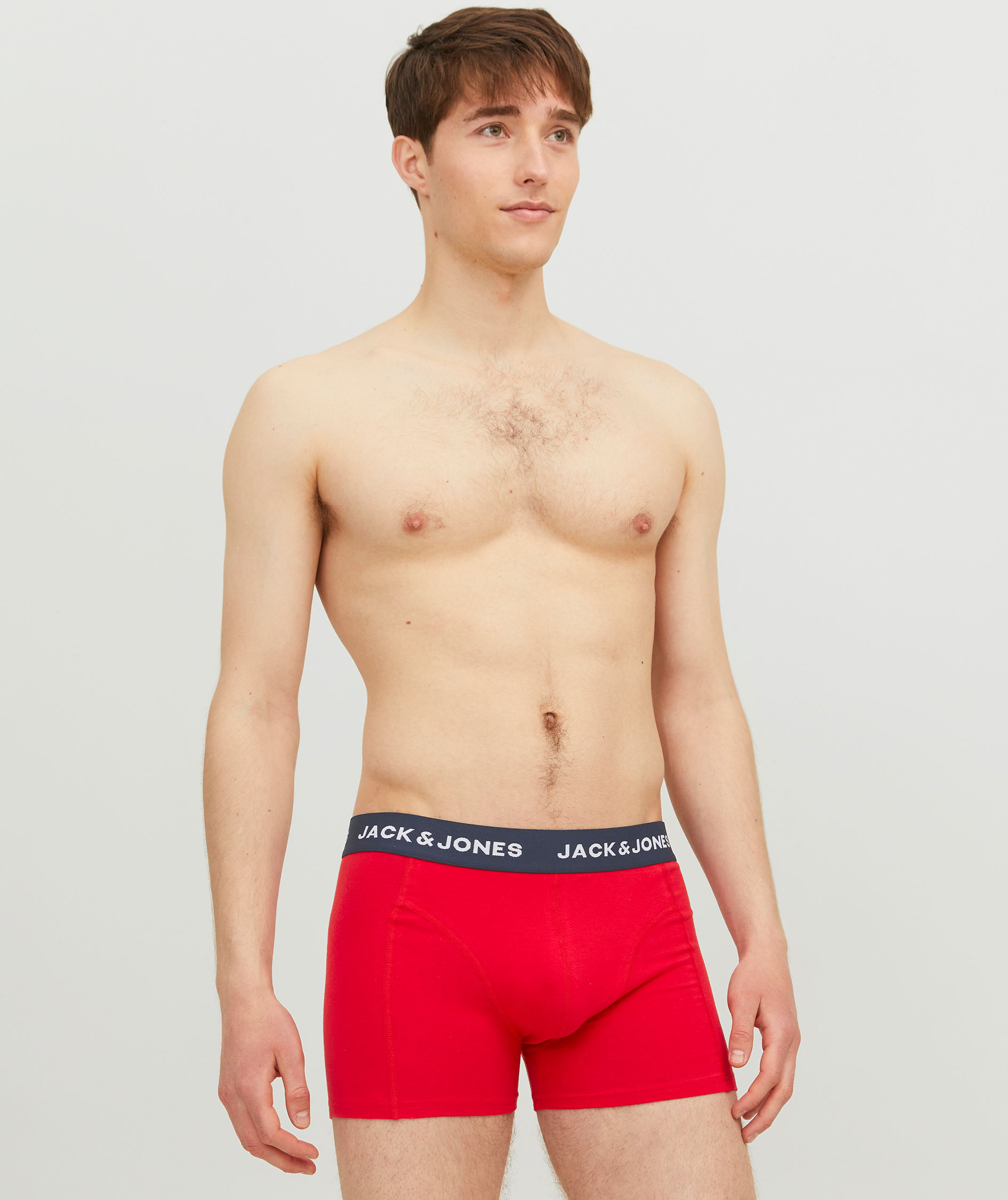 Jack & Jones JWHJAMES 3er-Pack Boxershorts, Navy Blazer