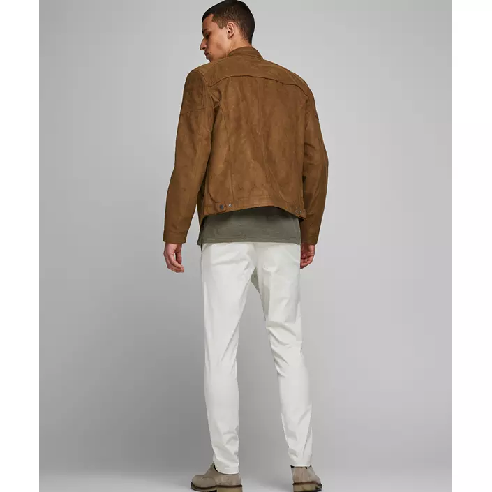 Jack & Jones JJEROCKY imitert semsket jakke, Cognac, large image number 3