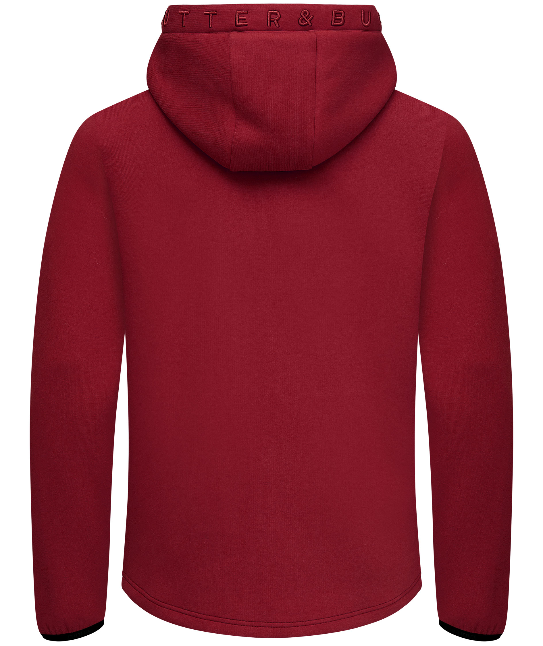 Cutter & Buck Pemberton hoodie med blixtl&aring;s, Vinr&ouml;d