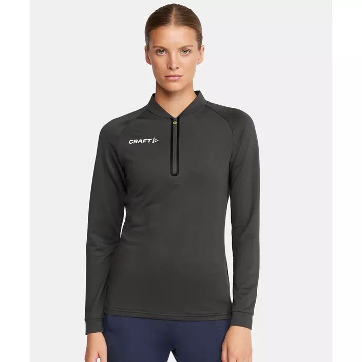 Craft Extend halfzip dame treningsgenser, Asphalt, large image number 6