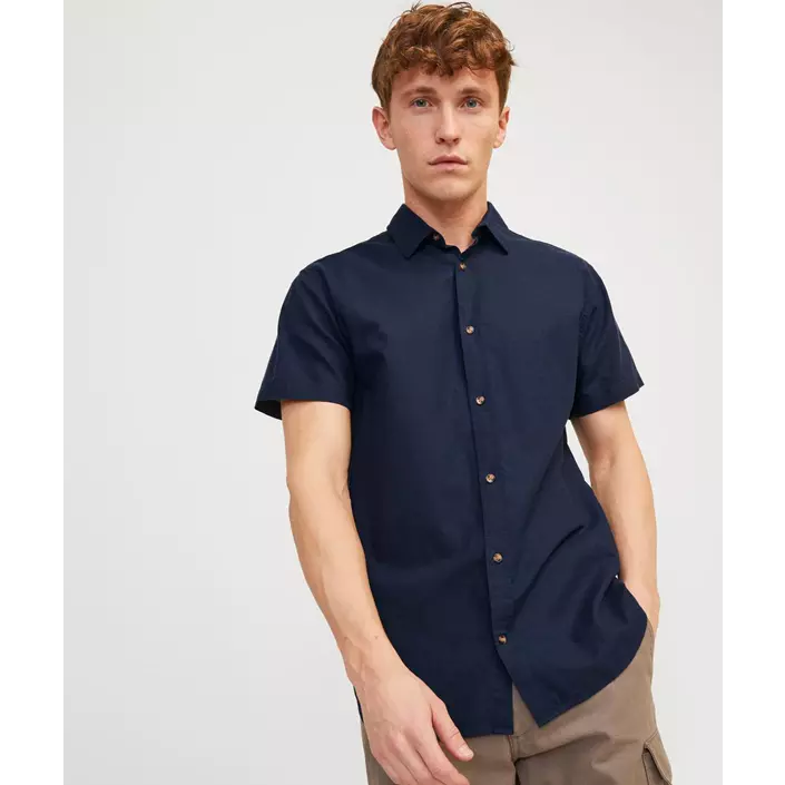 Jack & Jones JJESUMMER kortärmad skjorta, Navy Blazer, large image number 6