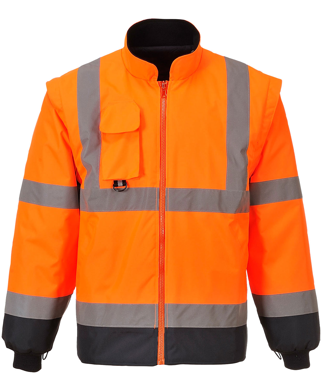 Portwest 7-in-1 parka, Hi-vis Orange/Marine, large image number 1