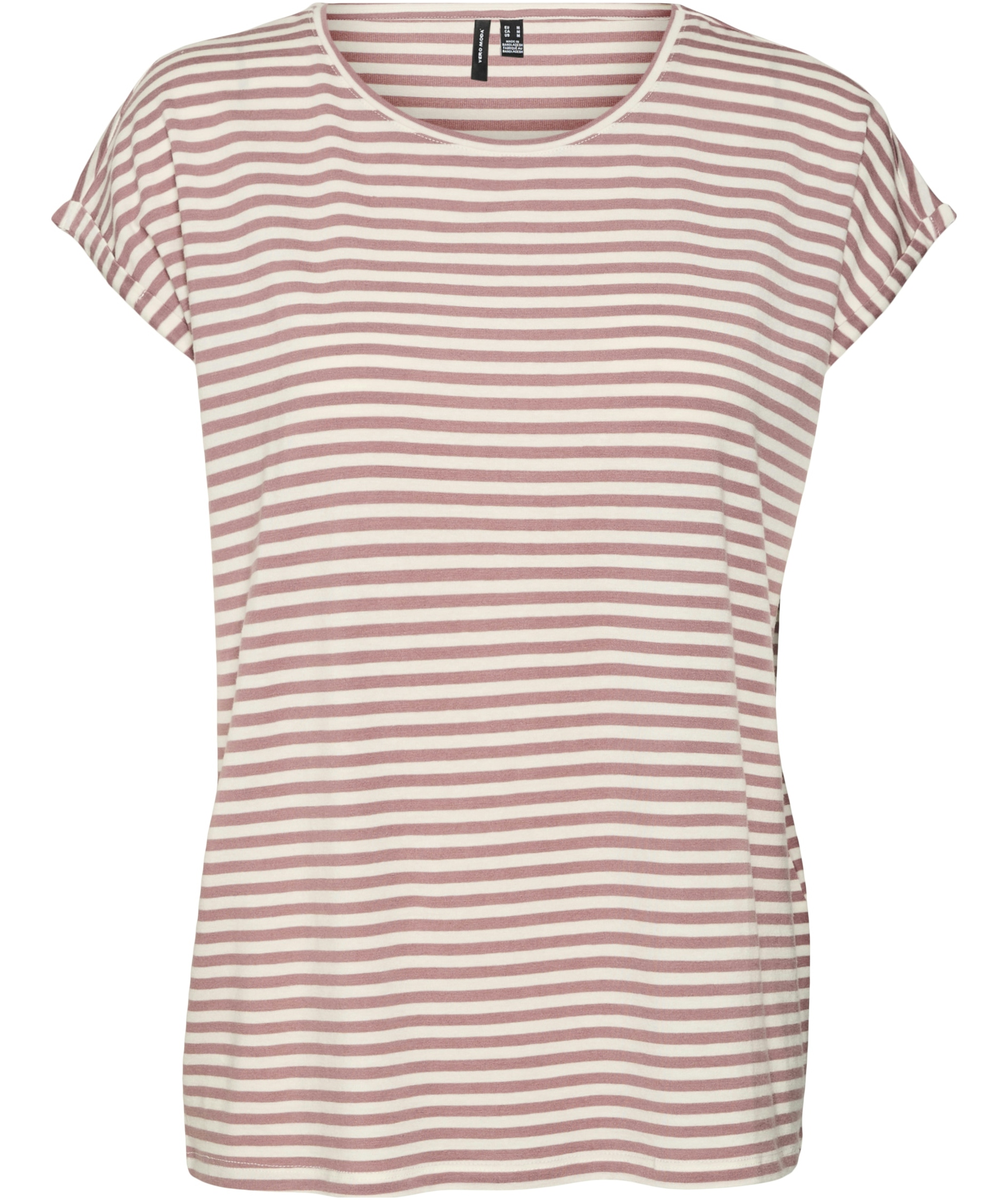 Vero Moda VMAVA STRIPE dame T-skjorte, Nostalgia Rose PRISTINE, Nostalgia Rose PRISTINE, swatch