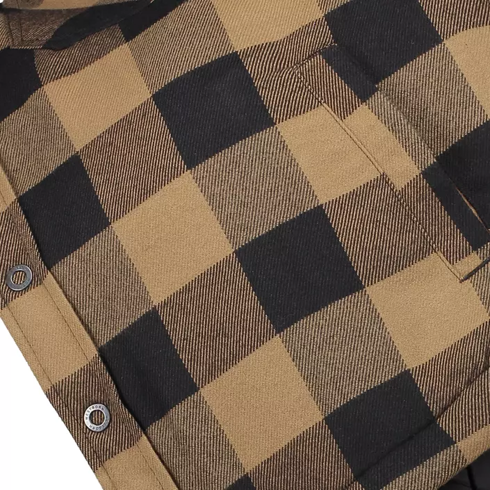 Westborn foret flannel skjortejakke, Camel/Black, large image number 10