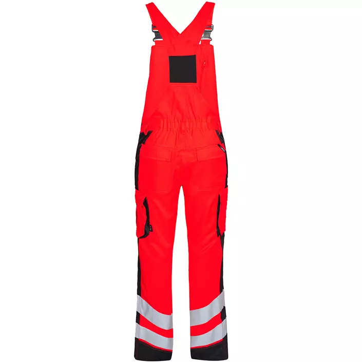 Engel Safety Light bib and brace trousers, Hi-vis Red/Black, large image number 1
