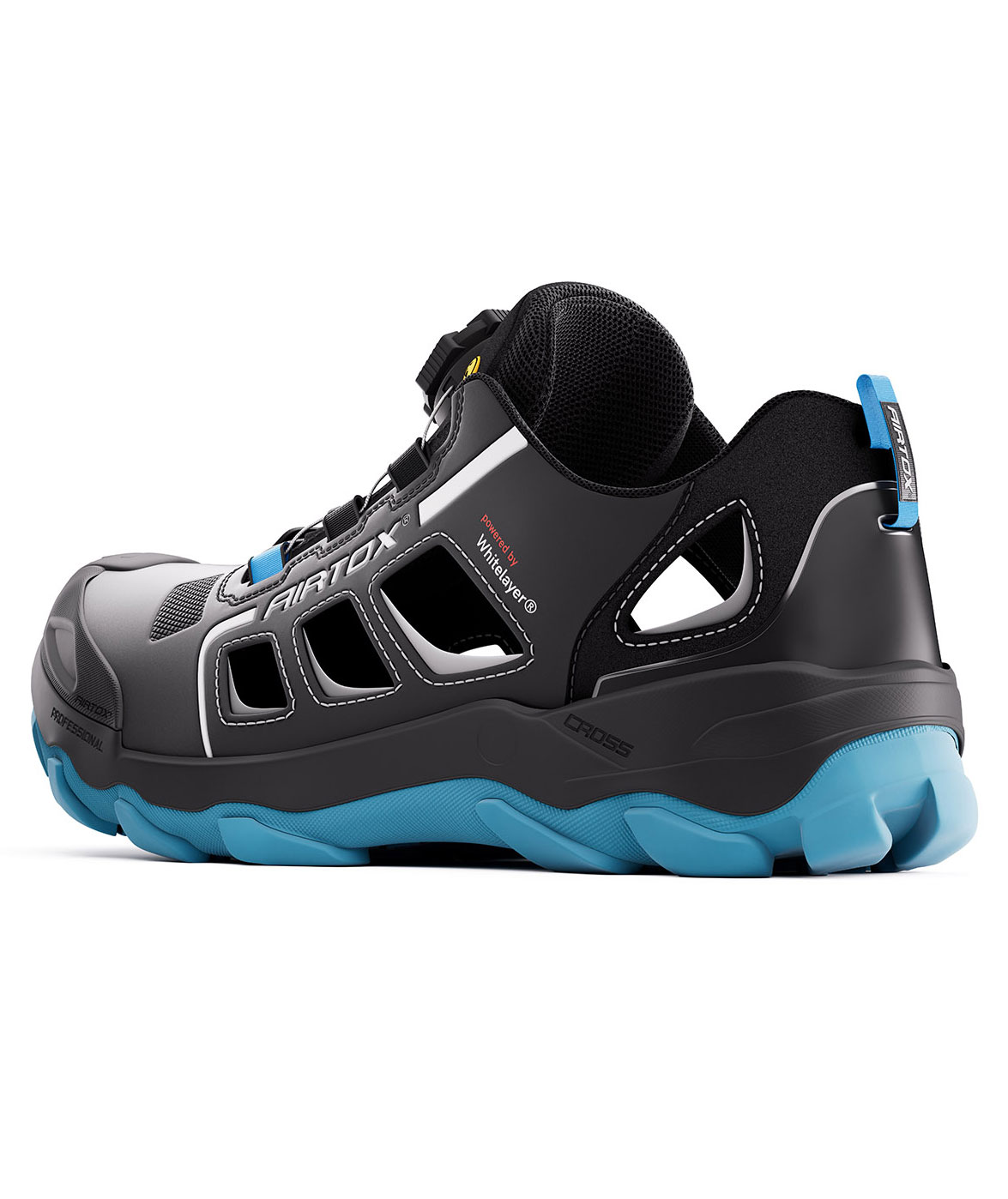 Airtox GL22 safety sandals S1P, Black/Blue, large image number 4