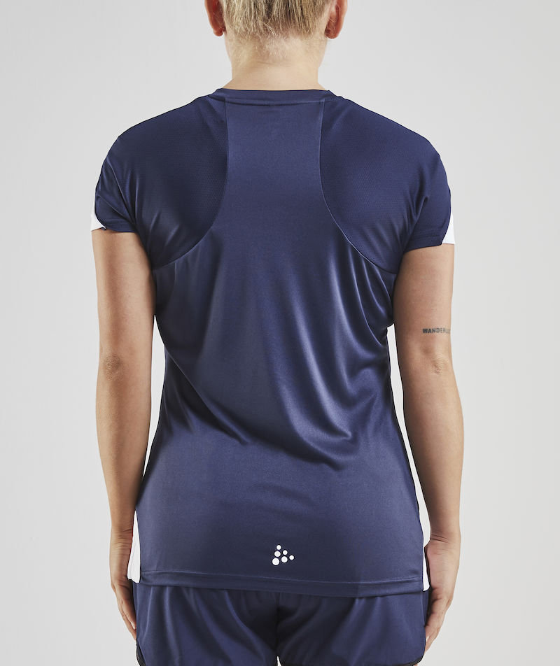 Craft Pro Control Impact women&acute;s T-shirt, Navy/White, large image number 3
