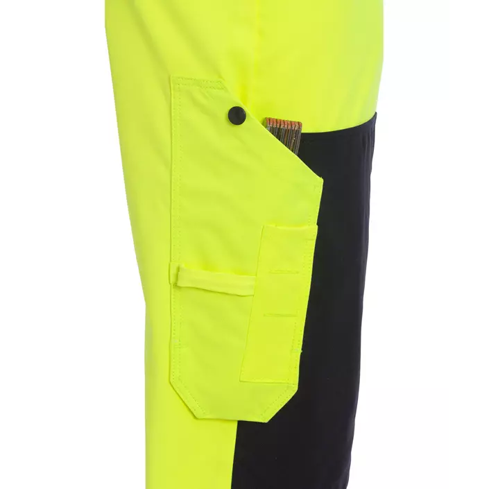 Fristads Flamestat craftsman trousers 2075, Hi-vis Yellow/Marine, large image number 2