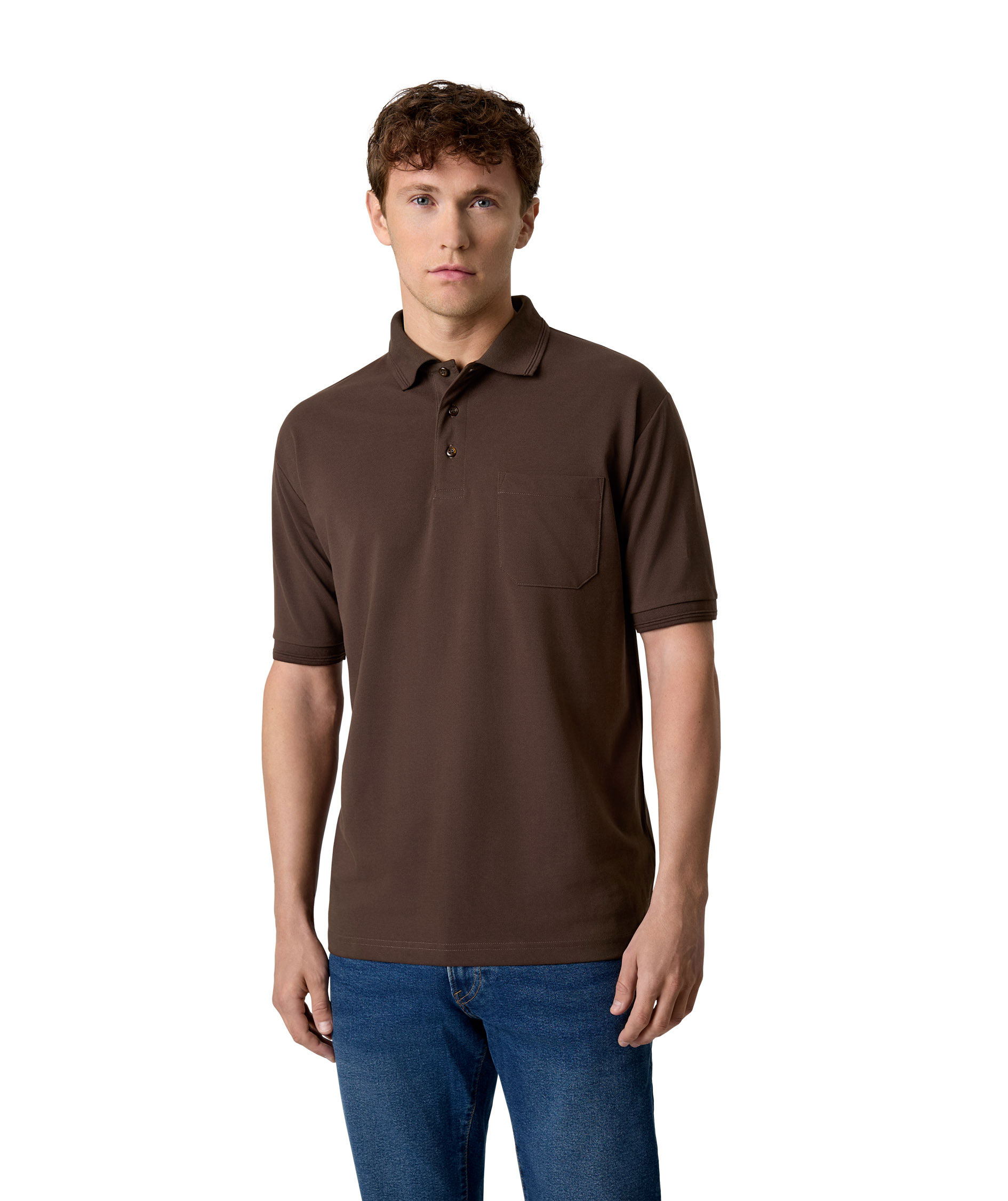 ID Identity PRO Wear pik&eacute;tr&ouml;ja med br&ouml;stficka, Mocca, large image number 1