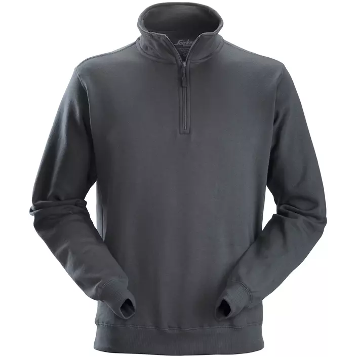 Snickers ½ zip sweatshirt 2818, Steel Grey, large image number 0
