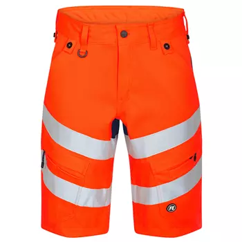 Engel Safety work shorts, Orange/Blue Ink