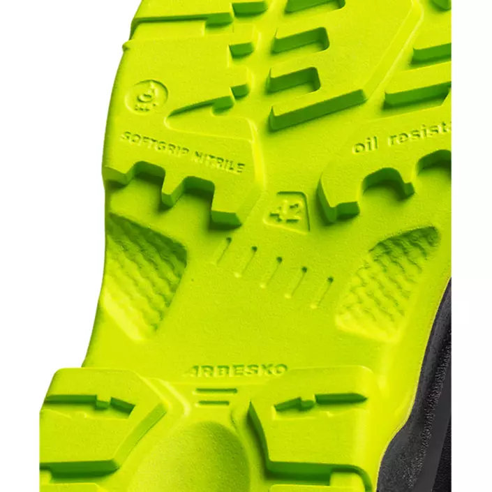 Arbesko 935 safety shoes S1P, Black/Lime, large image number 3