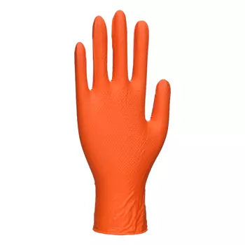 Portwest A930 HD nitrile disposable gloves 100 pcs., Orange