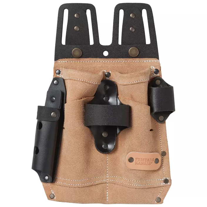 Fristads tool holder in split leather 9300, Brown, Brown, large image number 0