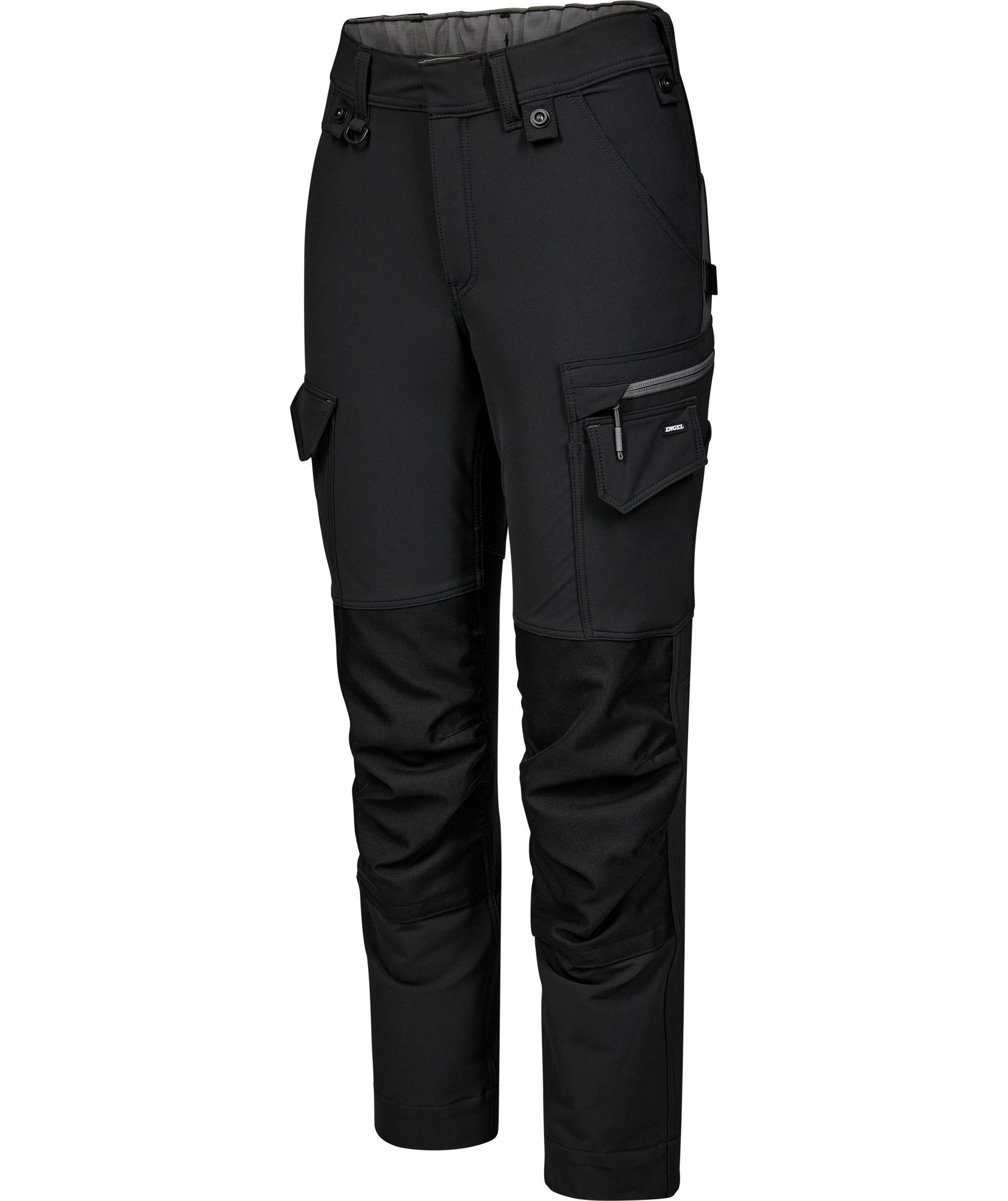Engel Entire women's work trousers full stretch, Black/Anthracite Grey, large image number 5
