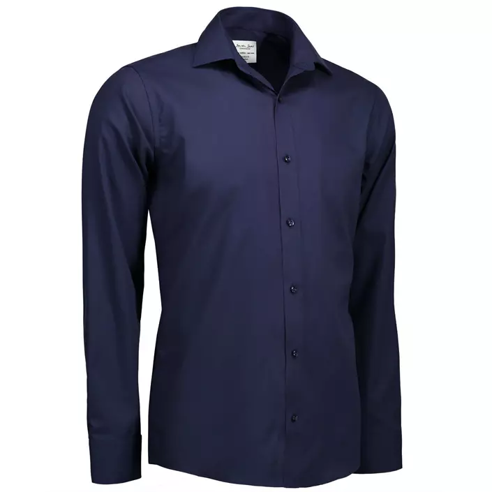 Seven Seas Fine Twill Slim fit skjorte, Navy, large image number 2