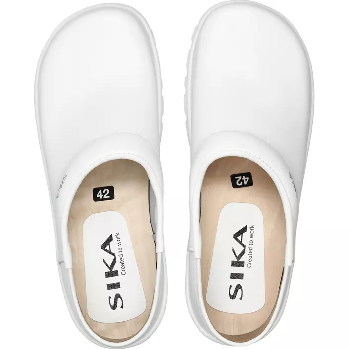 Sika Comfort clogs with heel cover OB, White, large image number 3