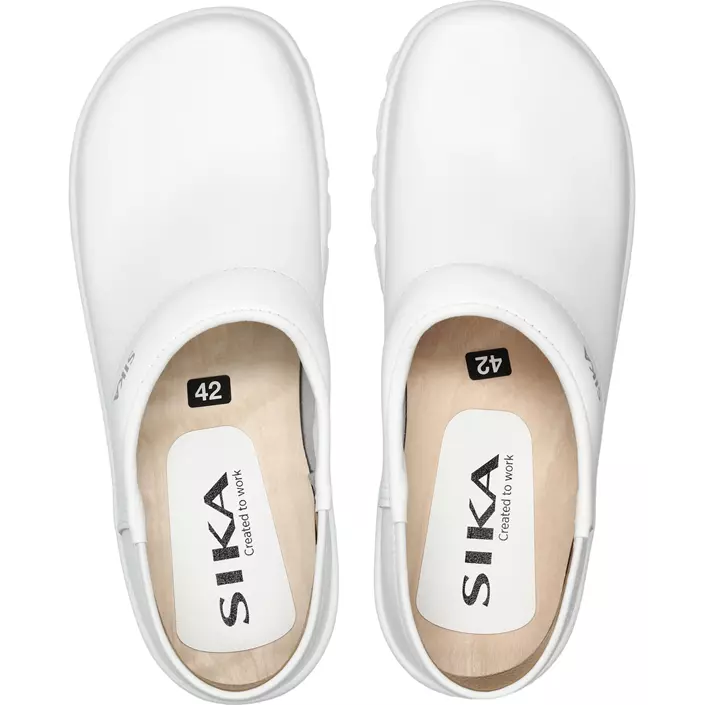 Sika Comfort clogs with heel cover OB, White, large image number 3