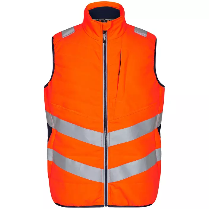 Engel Safety quiltet vest, Orange/Blue Ink, large image number 0