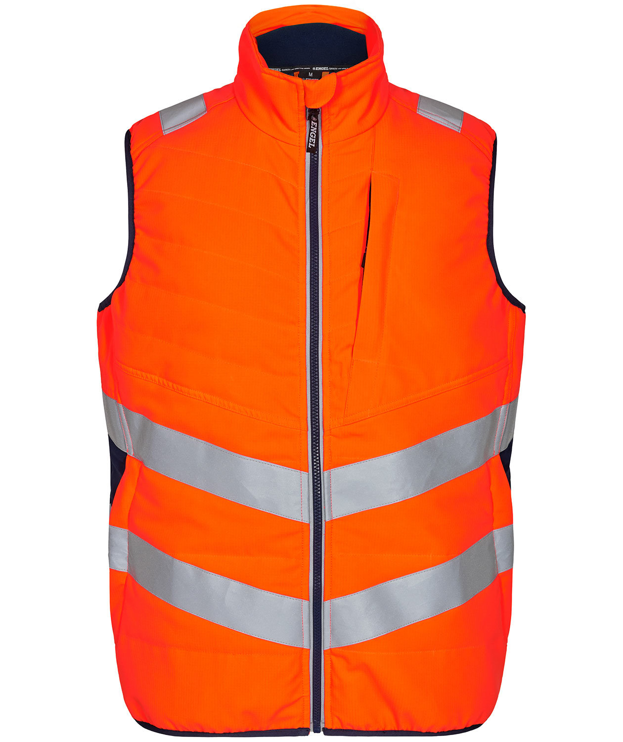 Engel Safety quilted vest, Orange/Blue Ink, Orange/Blue Ink, swatch