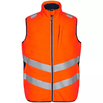 Engel Safety vattert vest, Orange/Blue Ink